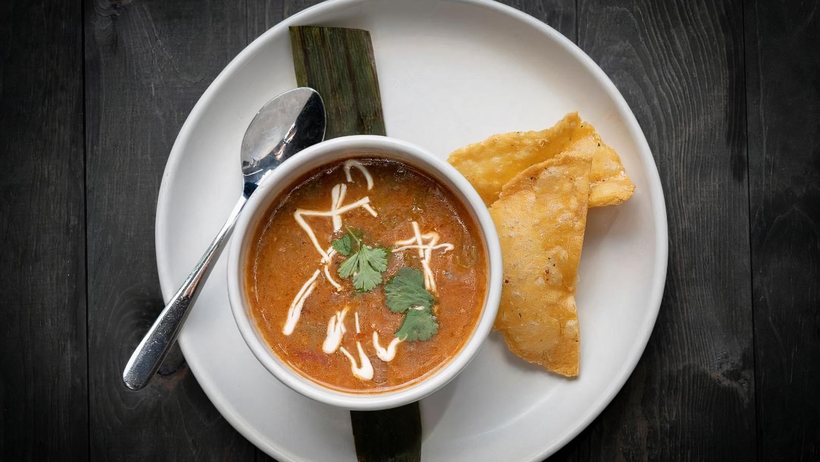 Bowl of Green Chile Soup