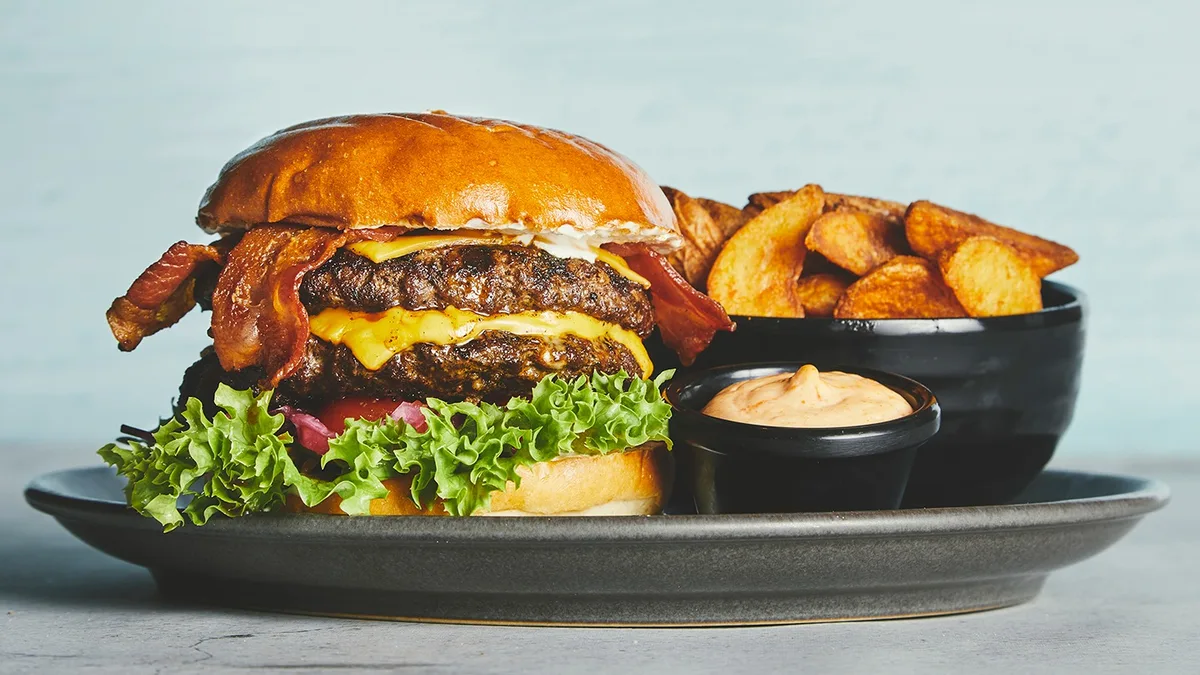 The Double American Burger