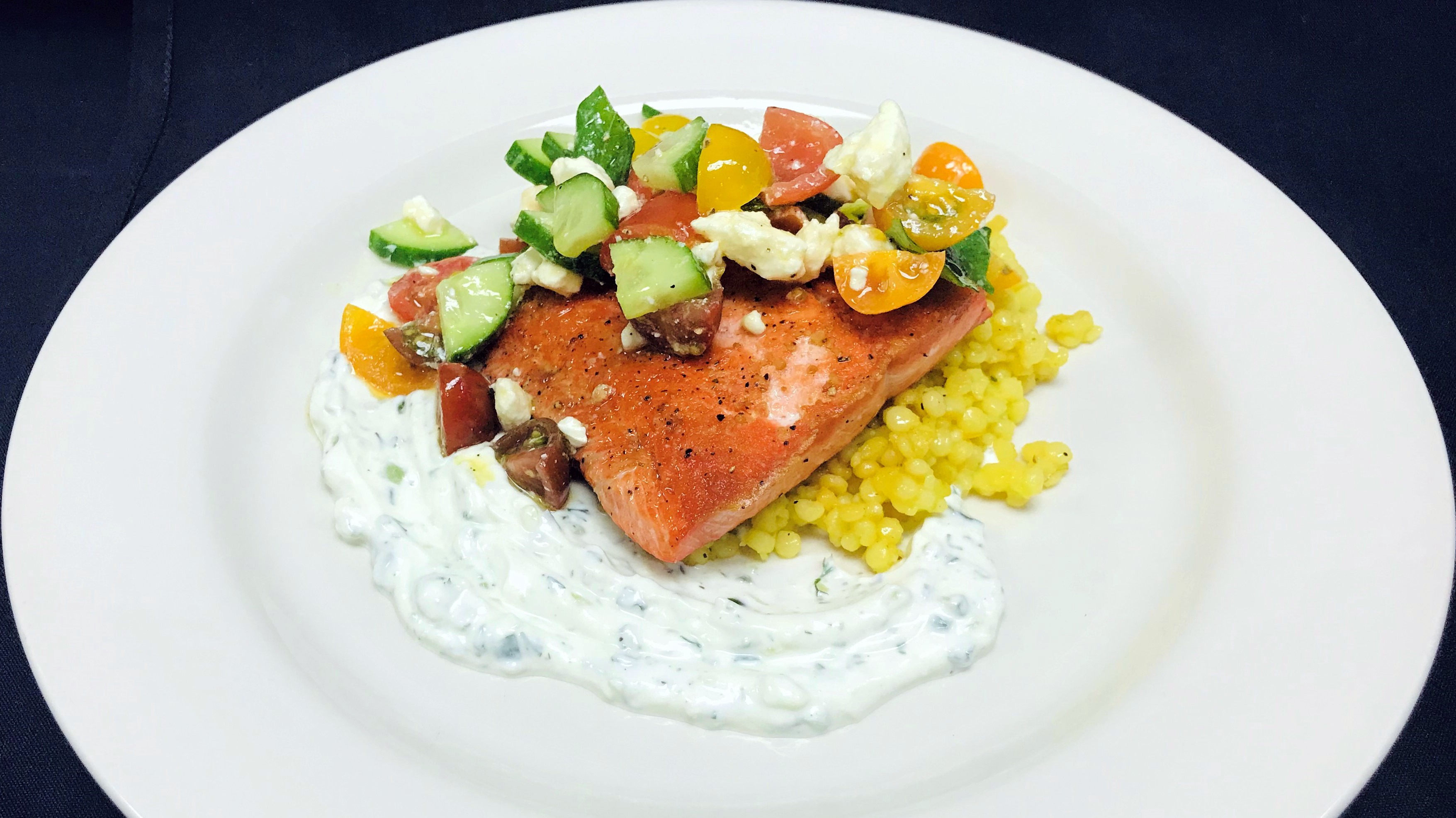 Wild Salmon w/ Saffron Couscous