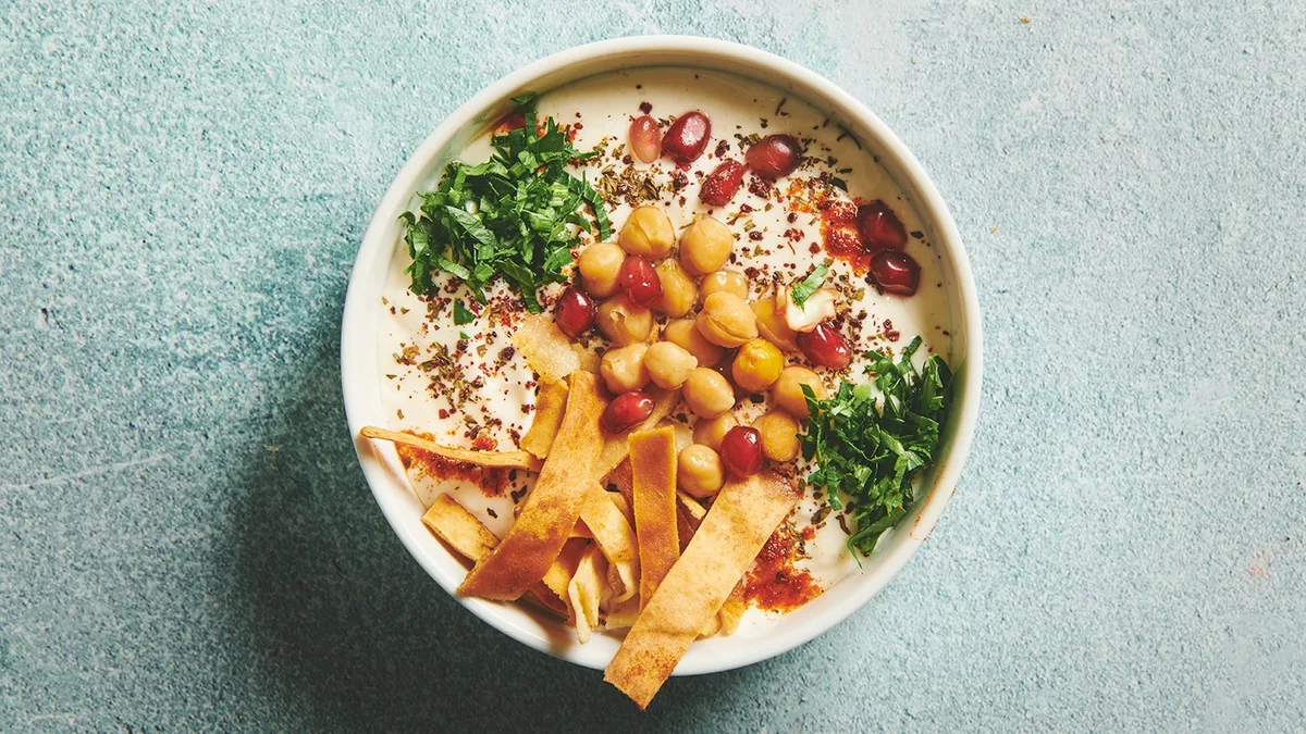 Fatteh med kikærter (V)