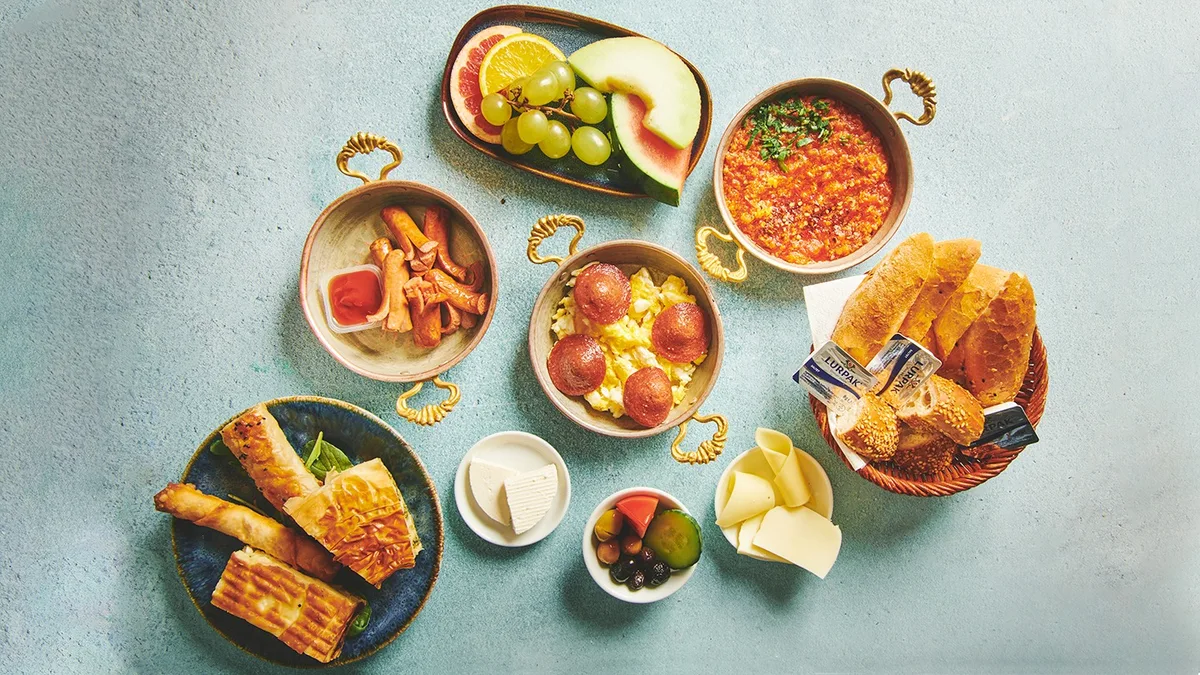Traditionel tyrkisk brunch
