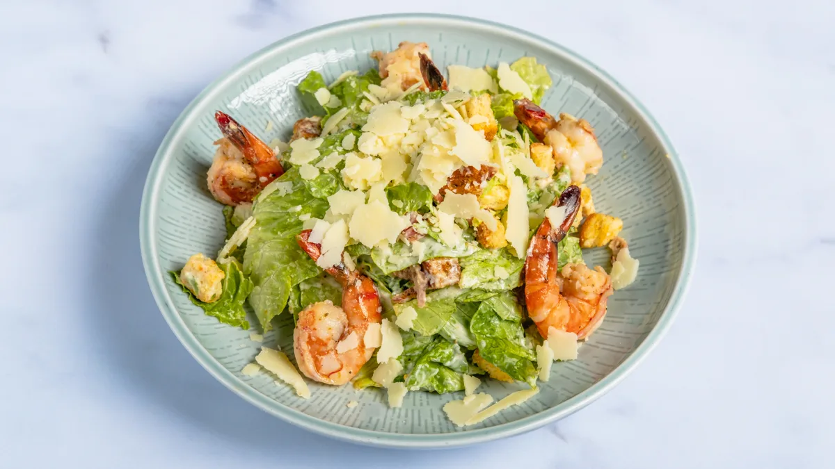 Caesar Prawns Salad
