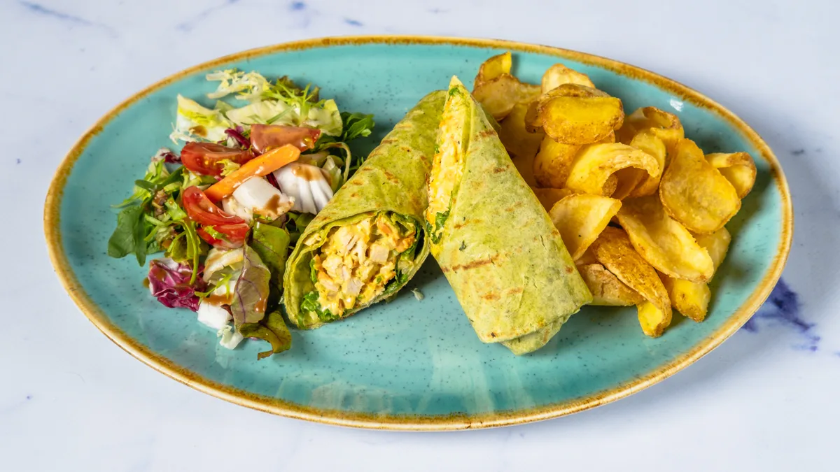 Coconut Curry Chicken Wrap