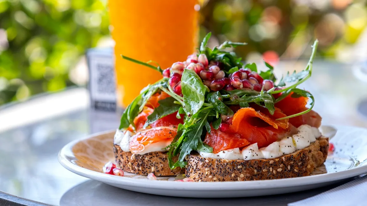 Oak Smoked Salmon on Multigrain Bread