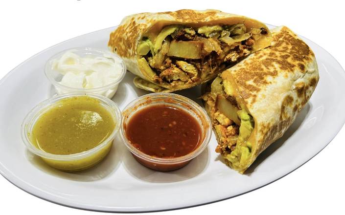 Deluxe Chorizo breakfast burrito