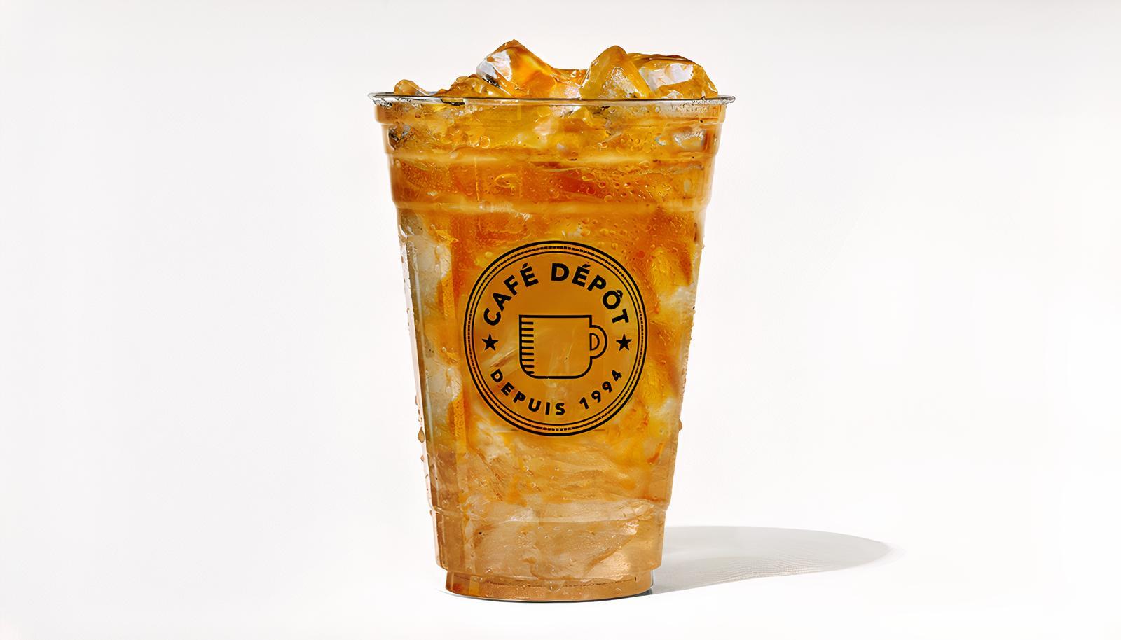 Thé glacé limonade à la pêche/Peach lemonade iced tea