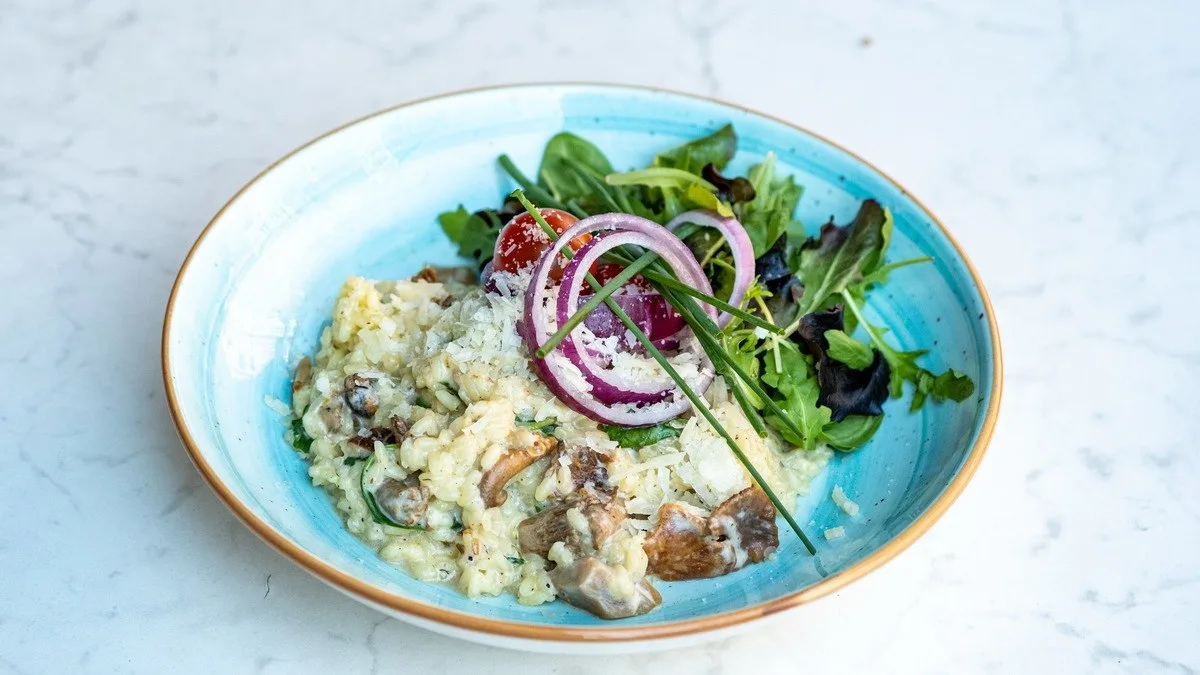 Karljohansvamp och kantareller (risotto)