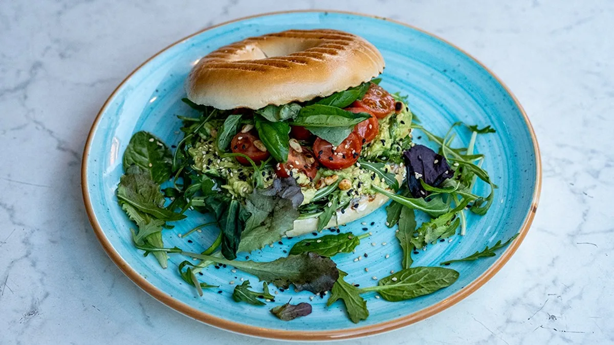 Vegan bagel