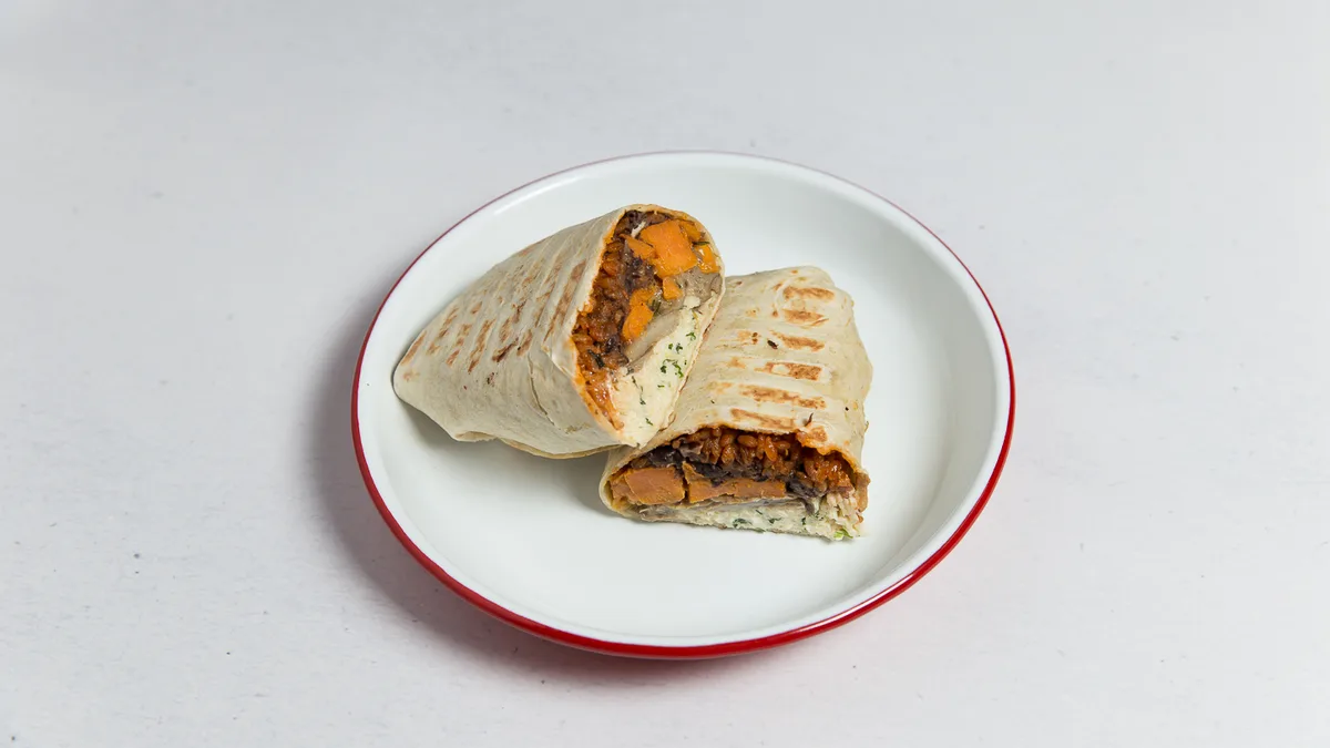 Burrito de pavo y tocino