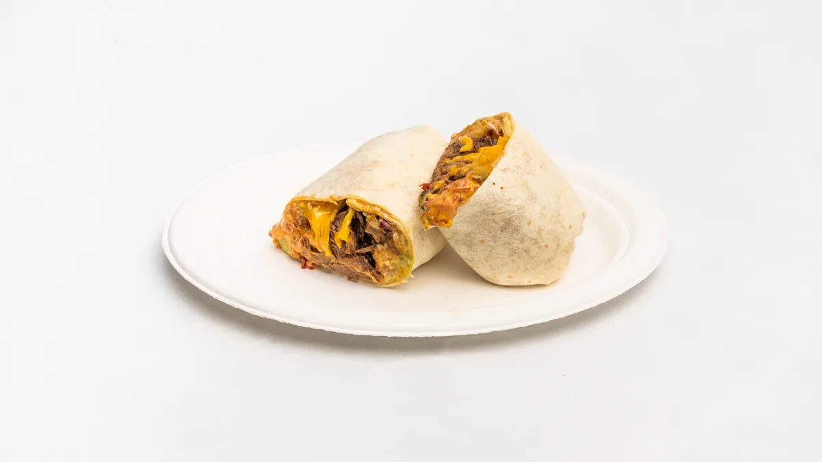 Vege burrito de guacamole