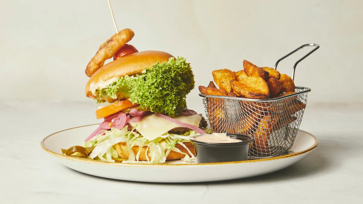 Burger oksekød