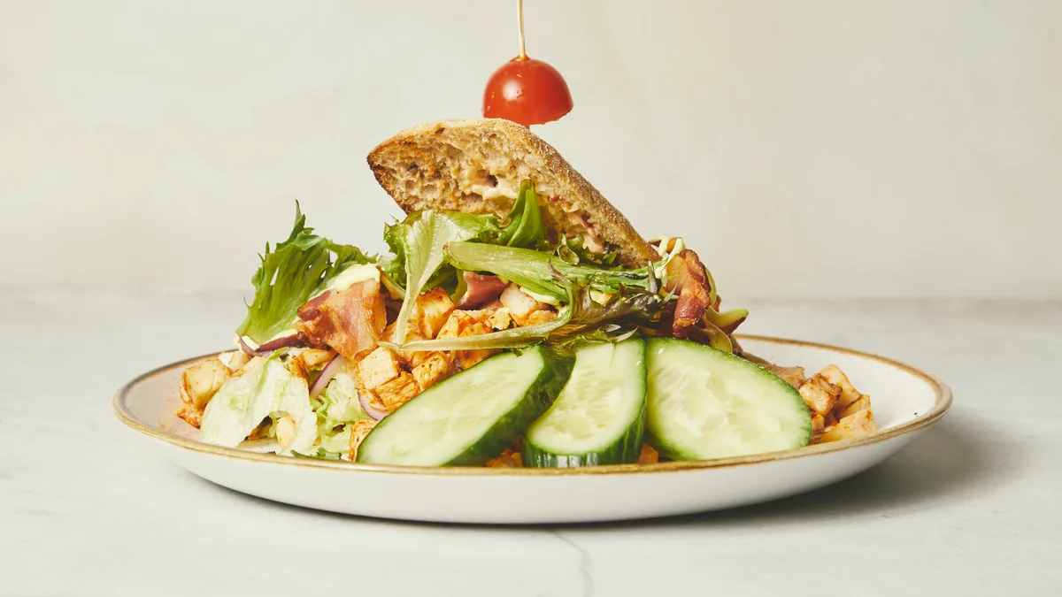 Kylling and bacon sandwich