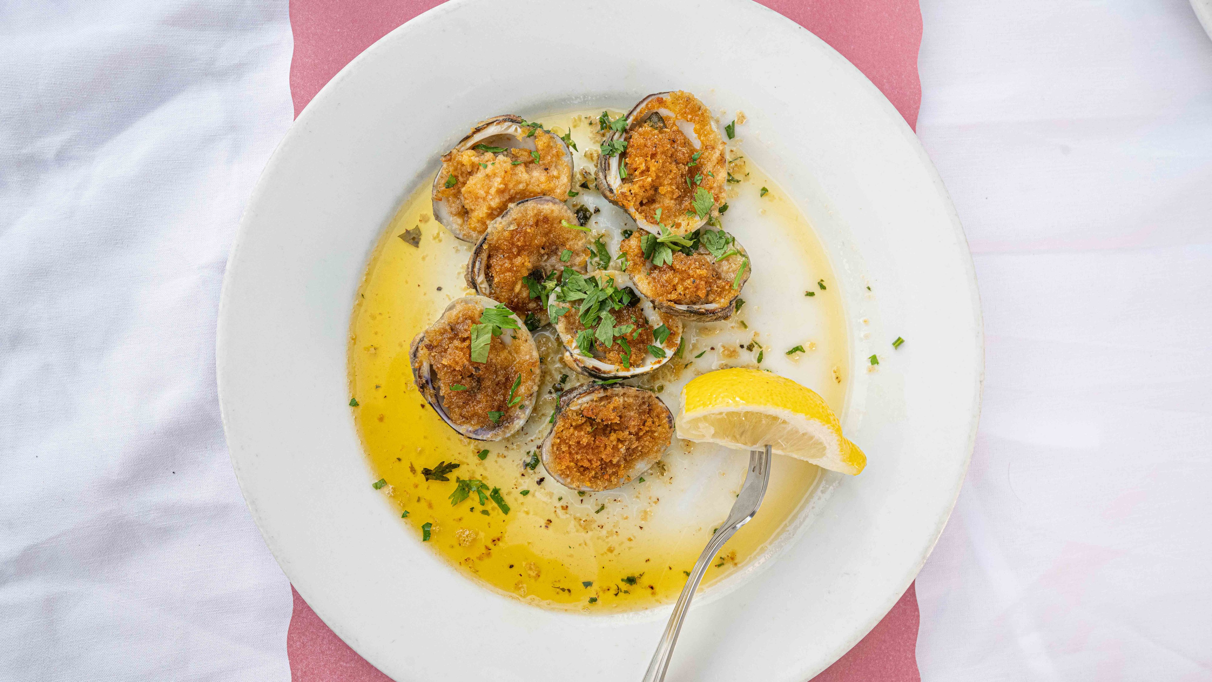 Baked Clams oreganata (6)