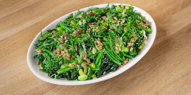 I Am Enchanting- Broccolini and Edamame