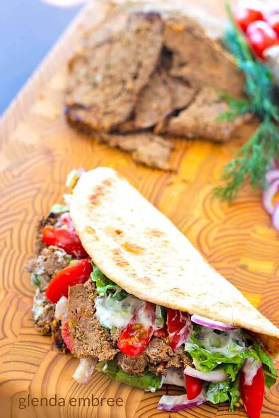 Pita lamb  and Beef Wrap