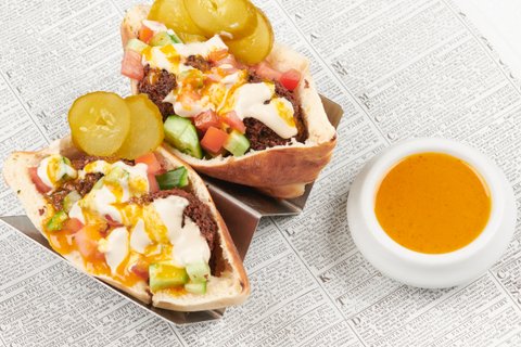Individual Falafel Pita Sandwich