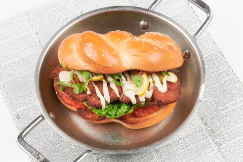 Schnitzel Sandwiches for 4