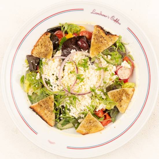 Mediterranean fattoush salad