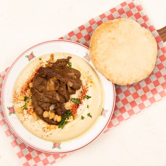 vegan shawarma hummus bowl (v)