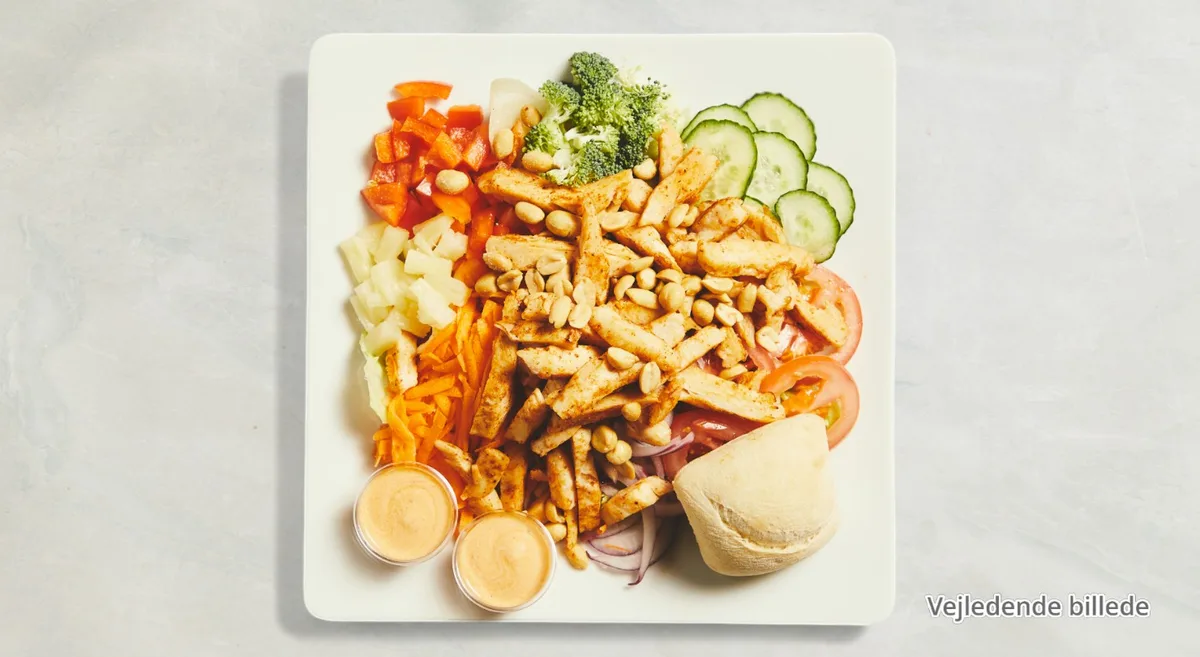 Kylling- og baconsalat