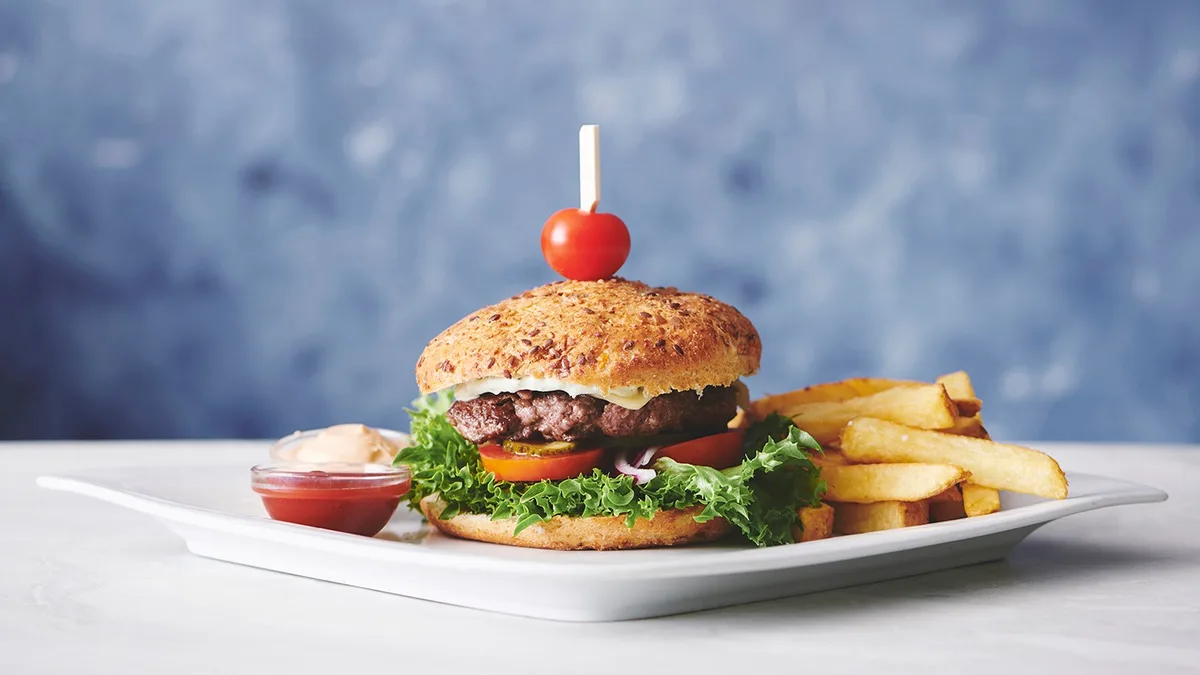 Grillet okseburger