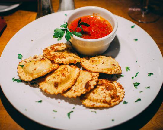 Fried Cheese Ravioli Appetizer