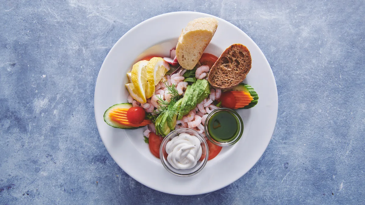 Scampi salat