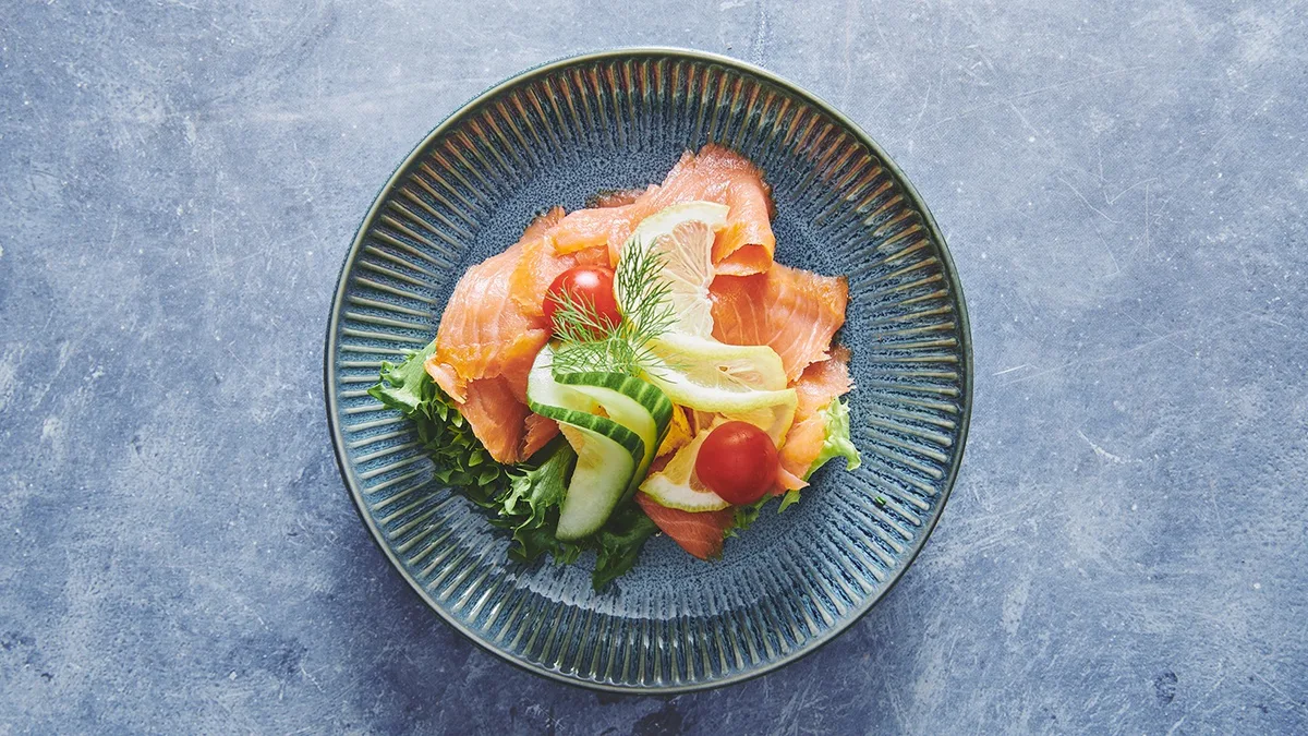 Smørrebrød ferskrøget laks