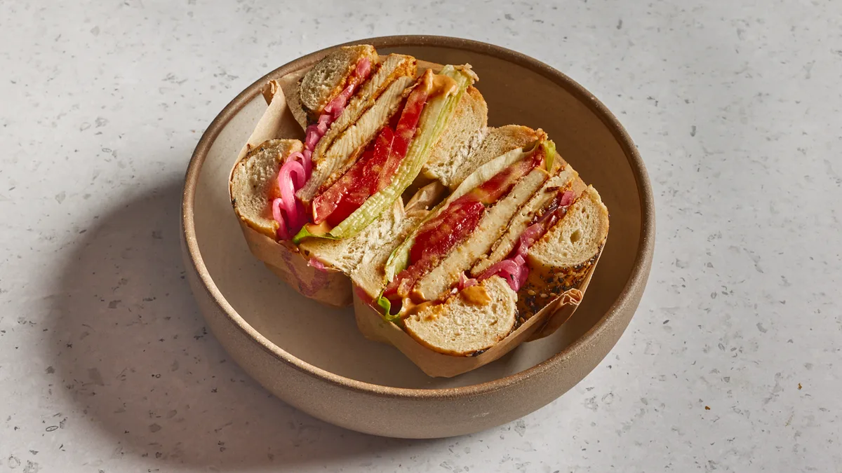 Bang Bang Tofu Bagel