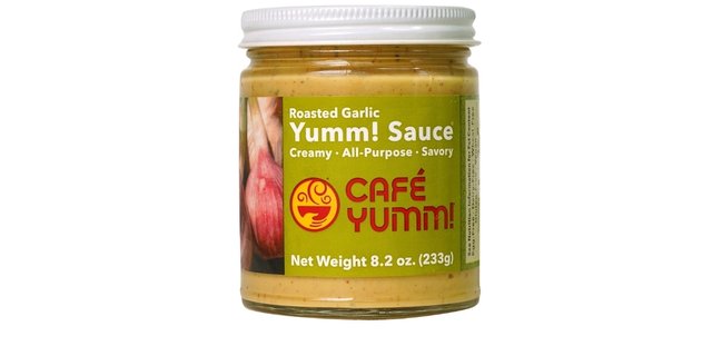 Jar of Roasted Garlic Yumm! Sauce