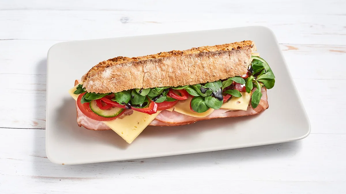 Prosciutto cotto sonkás bagett