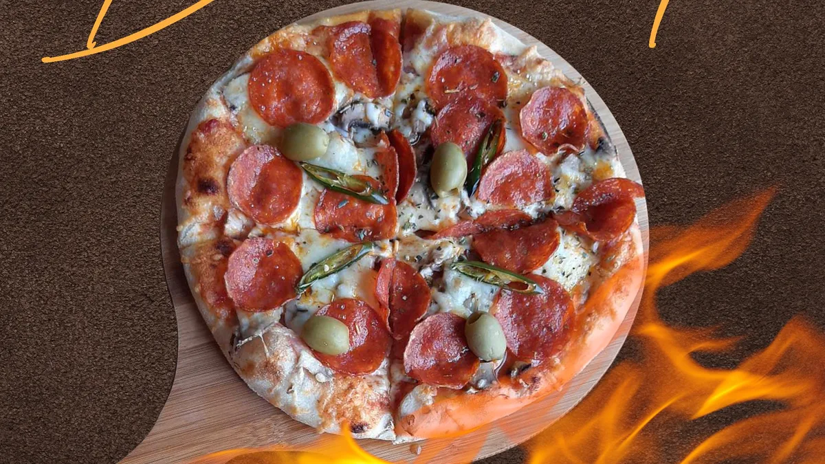Domaća Hot pizza 45cm
