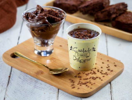 Brownie No Pote com Brigadeiro