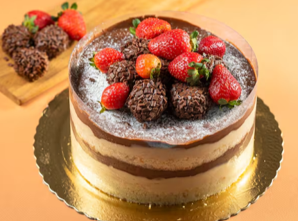 Naked Cake - Espetáculo de Ninho e Nutella (Apróx 1,2kg)