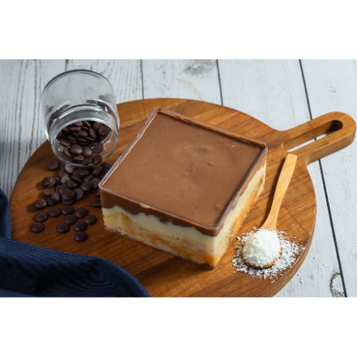 Tabuleiro de Bolo Gelado de Coco Grande