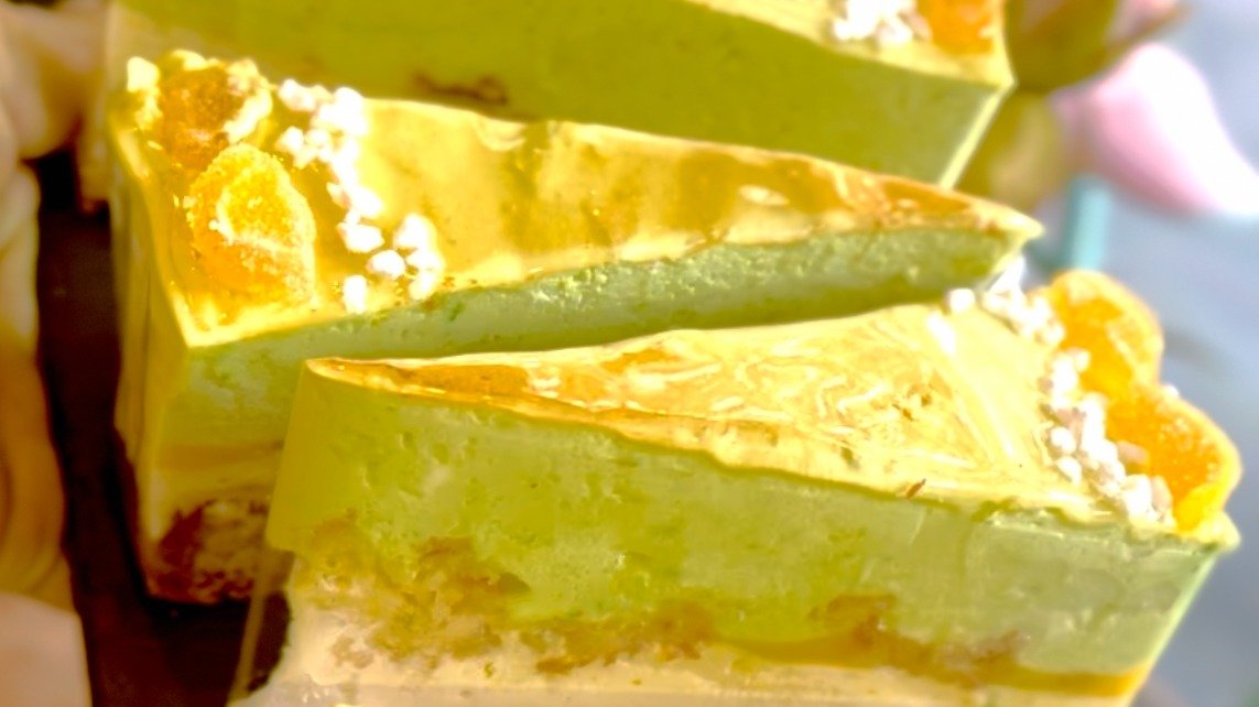 Citromos-limeos vaníliás fehércsokis szelet