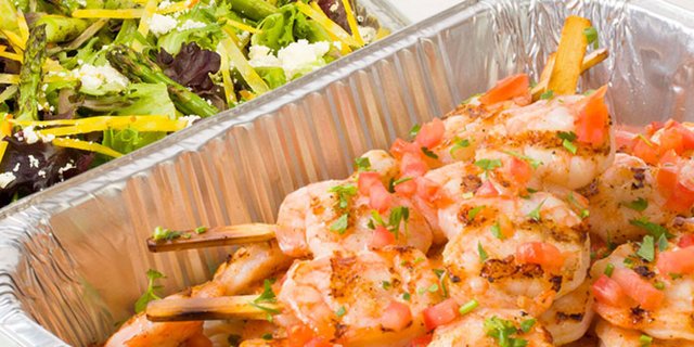 Skewered Shrimp Salad