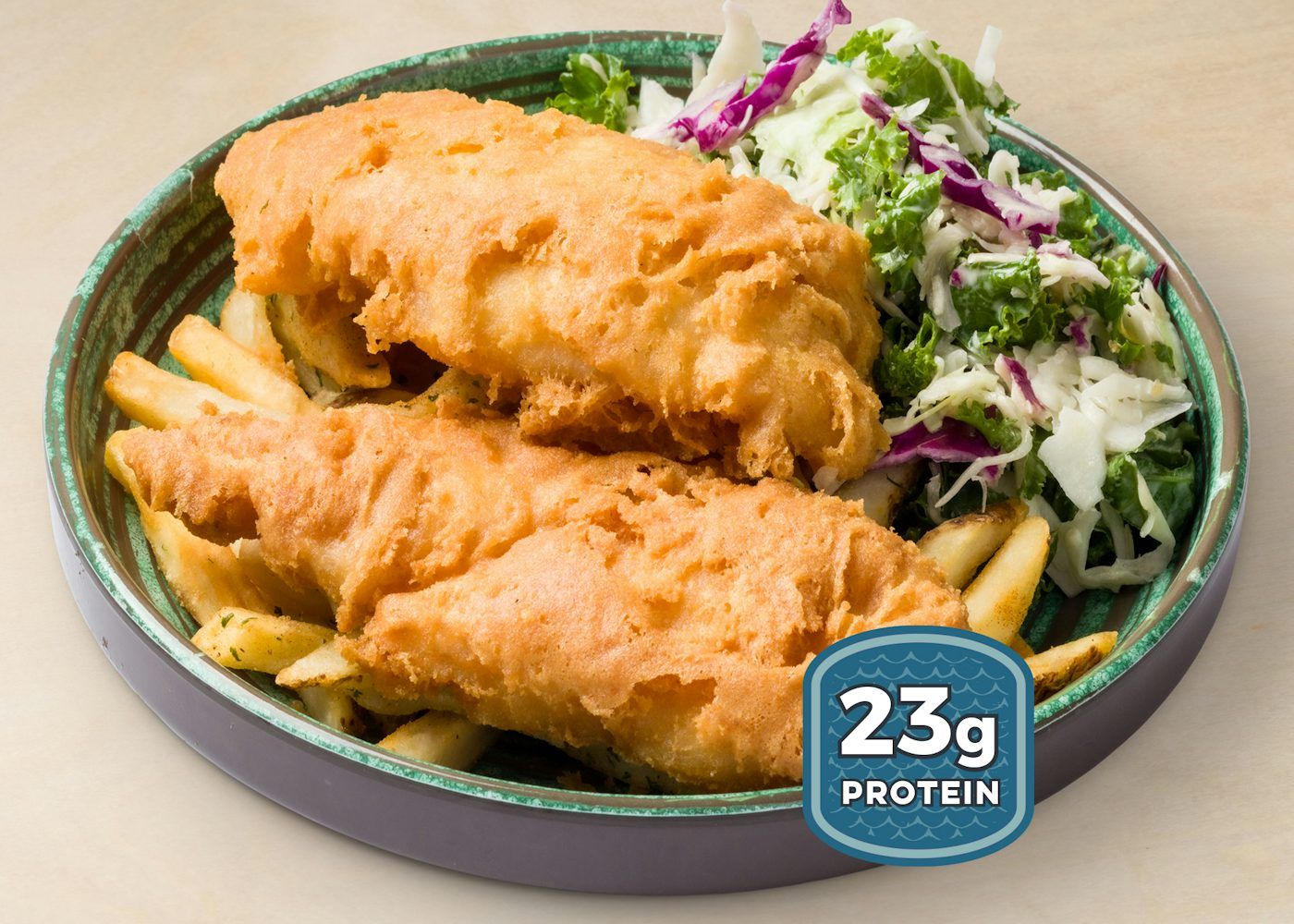 2 PIECE BATTERED FISH and CHIPS