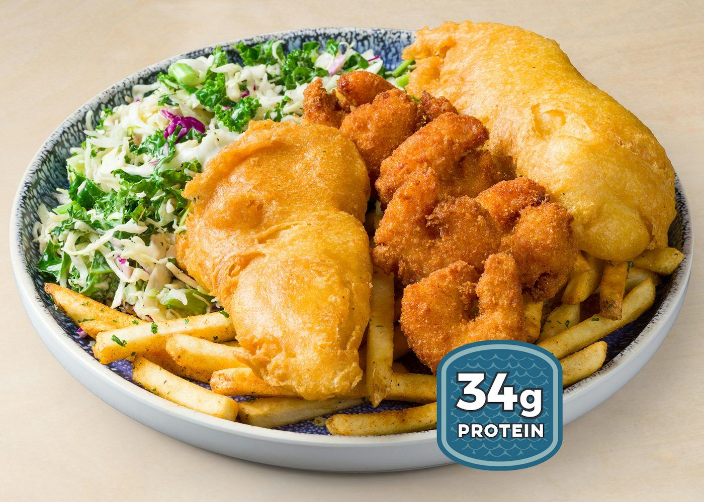 BATTERED FISH and BREADED SHRIMP
