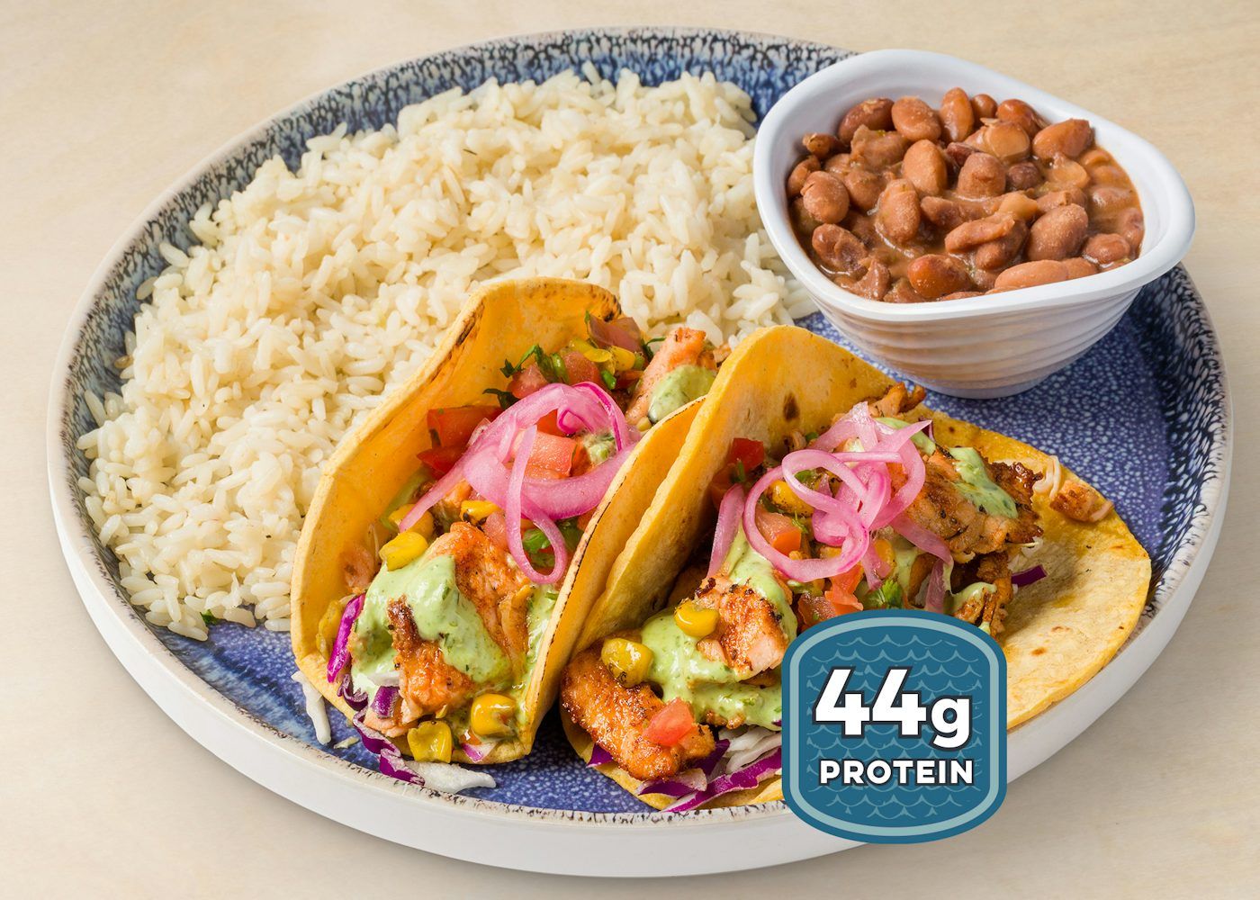 CAJUN SALMON TACO COMBO