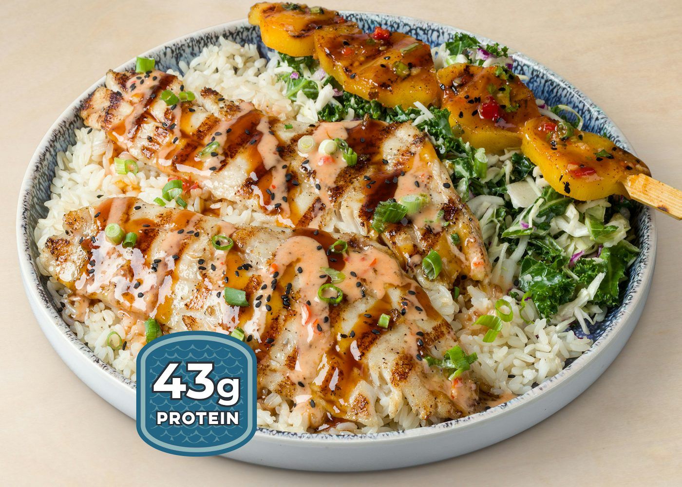 ISLAND TERIYAKI GRILLED WILD ROCKFISH PLATE