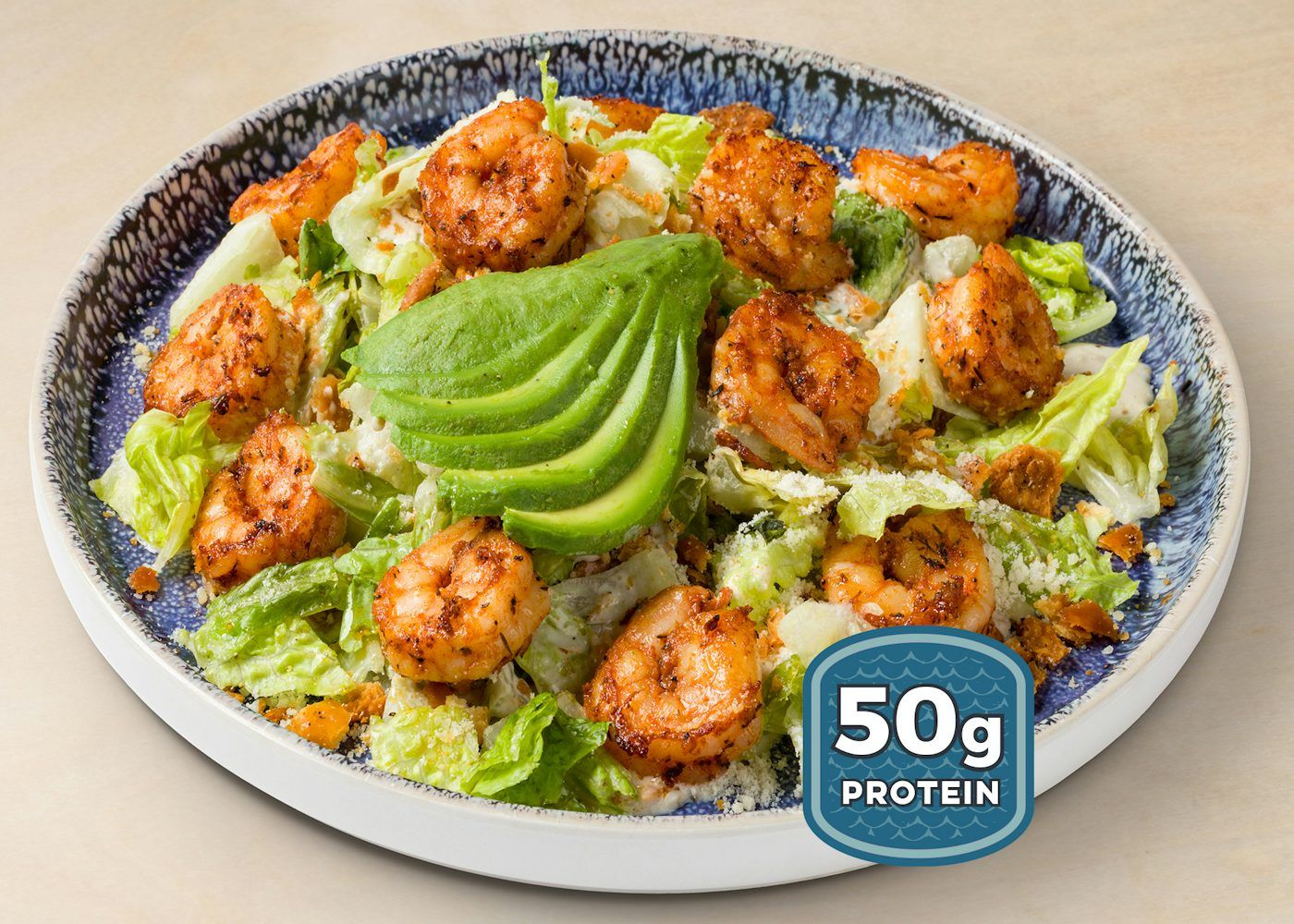 SHRIMP and AVOCADO CAESAR SALAD