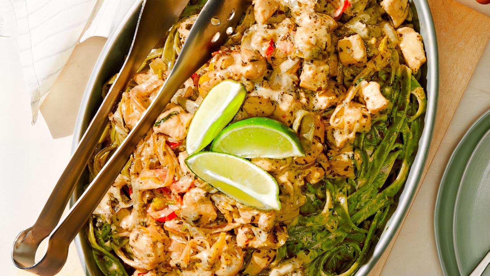 CATERING CHICKEN TEQUILA FETTUCCINE