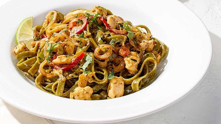CHICKEN TEQUILA FETTUCCINE