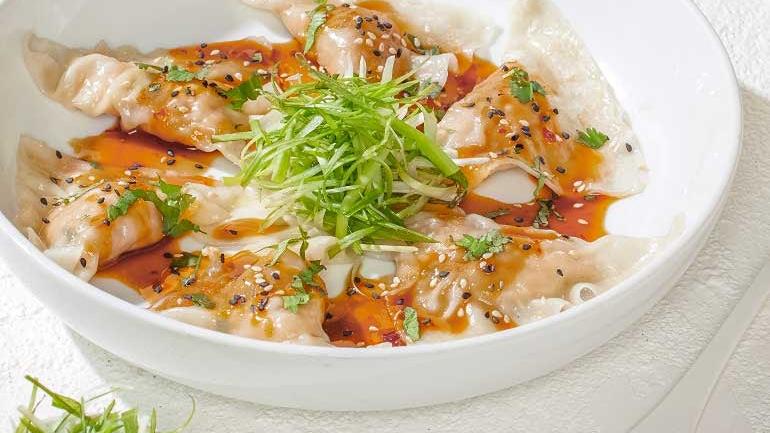 SZECHWAN CHICKEN DUMPLINGS
