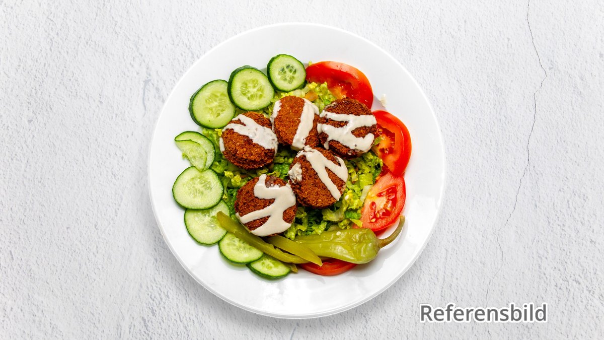 Falafelsallad-Tallrik