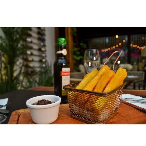 Polenta Frita+molho Barbecue (1 Pessoa)