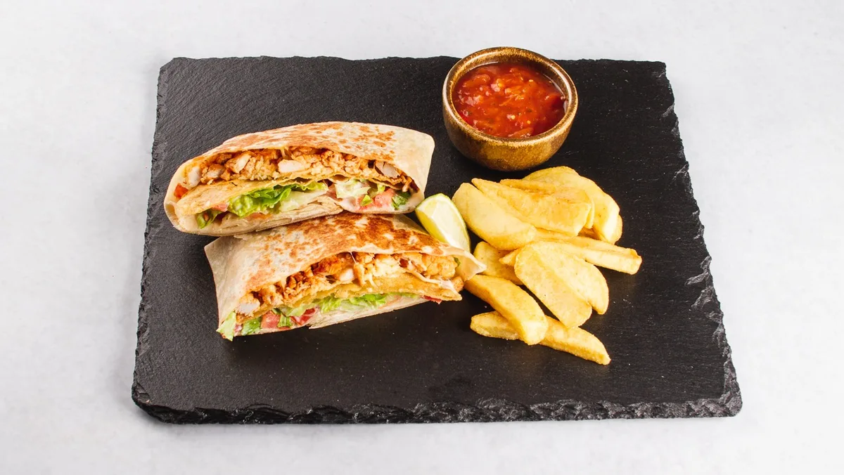 Crunchy burrito s piščancem