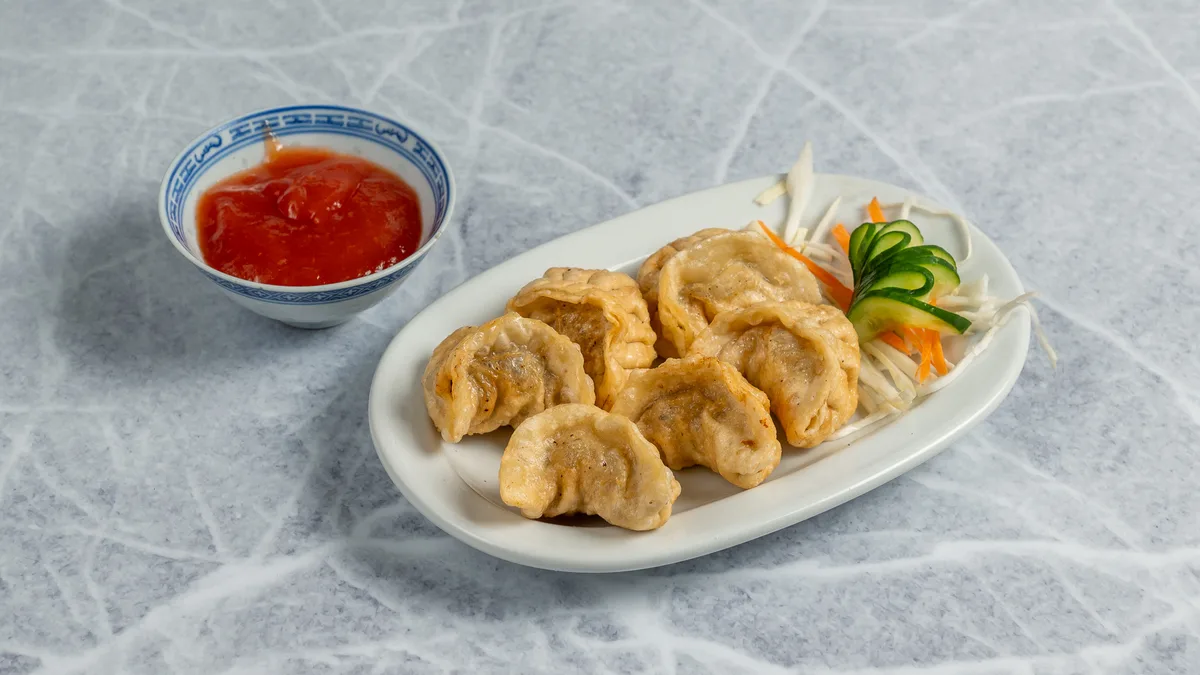 Τηγανητά Dumplings Με Κιμά
