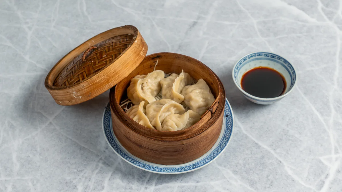Dumplings Στον Ατμό Με Κιμά
